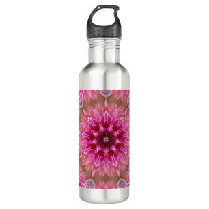 Roze Bloem Kaleidoscoop Mandala-43895 Waterfles