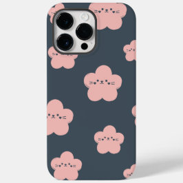 Roze Bloem Kat | Mopshond gezicht kat | bloem kat  Case-Mate iPhone 14 Pro Max Hoesje