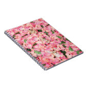 Roze bloem Keukencollage-laptop Notitieboek (Rechterzijde)