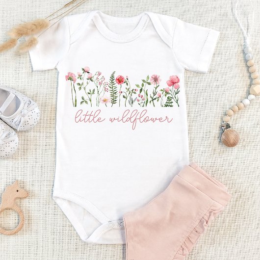 Roze bloem Kleine babybabyboomer Romper
