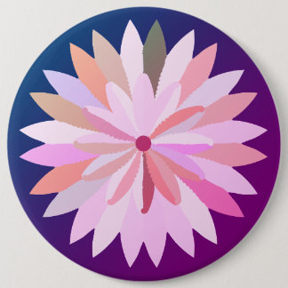 Roze bloem knop Fles Opener Ronde Button 6,0 Cm