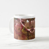 roze bloem koffiemok (Voorkant links)