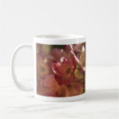 roze bloem koffiemok (Links)
