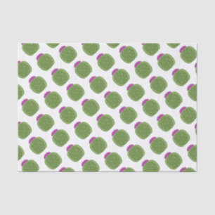 Roze Bloem Korte Cactus Print Tissue Papier