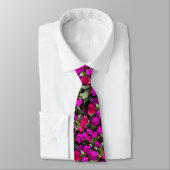 Roze bloem kunst abstract cadeau bruiloft favor stropdas (Gebonden)