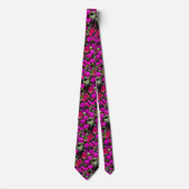 Roze bloem kunst abstract cadeau bruiloft favor stropdas (Voorkant)