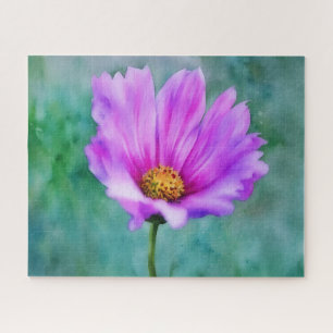 Roze Bloem Kunst Grote Puzzel