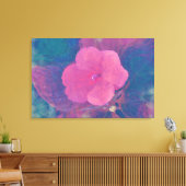 Roze Bloem Kunst Tuin Canvas Art Print (Insitu (Woonkamer))