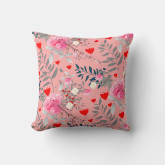 Roze bloem kussen