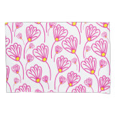 Roze bloem kussensloop (Voorkant)