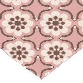 Roze bloem lange tafelloper (Hoek)