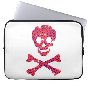 roze bloem laptop sleeve