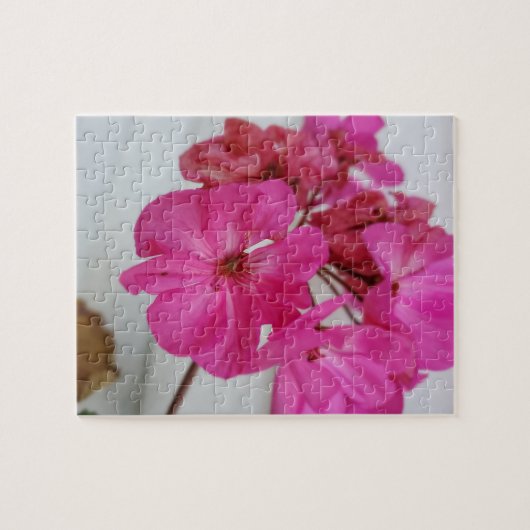 Roze bloem legpuzzel (Horizontaal)