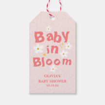 Roze bloem lente baby in bloei baby shower favorie