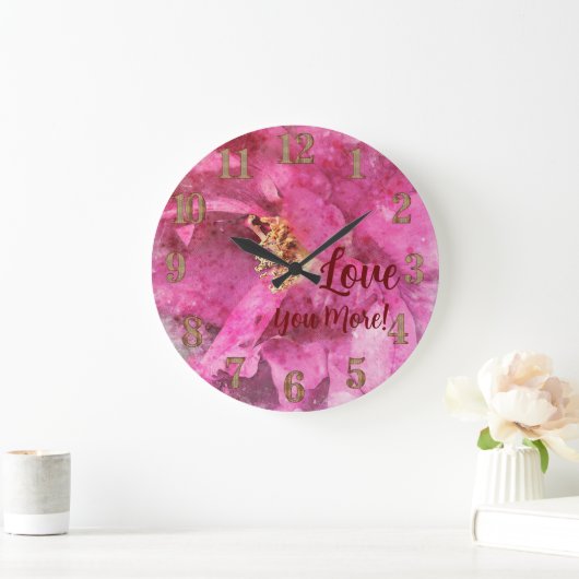 Roze Bloem Liefde U Meer Grote Klok (Huis)