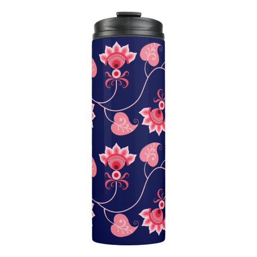 ROZE BLOEM LIEFDESCADEAU VOOR VRIENDIN, VROUW, MAN THERMOSBEKER (Voorkant)