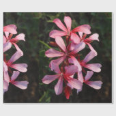 Roze bloem linnenomslagpapier cadeaupapier (Vlak)