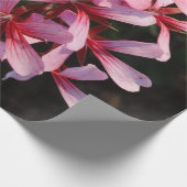 Roze bloem linnenomslagpapier cadeaupapier (Hoek)