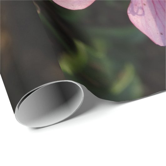 Roze bloem linnenomslagpapier cadeaupapier (Rol Hoek)