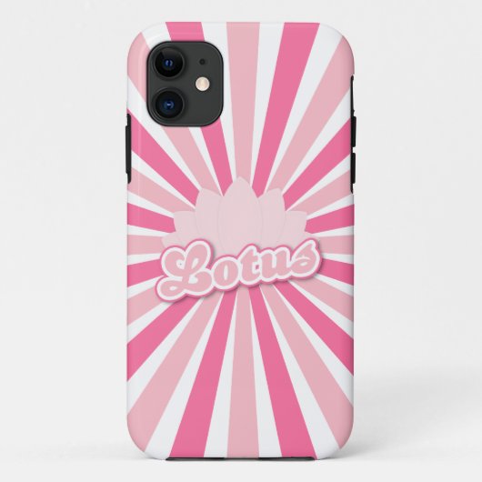 Roze Bloem Lotus Case-Mate iPhone Case (Achterkant)