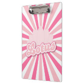 Roze Bloem Lotus Klembord (Links)