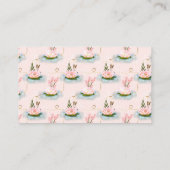 Roze bloem Lotus Yoga Meditation Spa Holistic Visitekaartje (Achterkant)