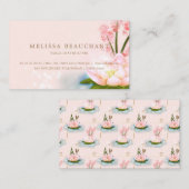 Roze bloem Lotus Yoga Meditation Spa Holistic Visitekaartje (Voorkant / Achterkant)