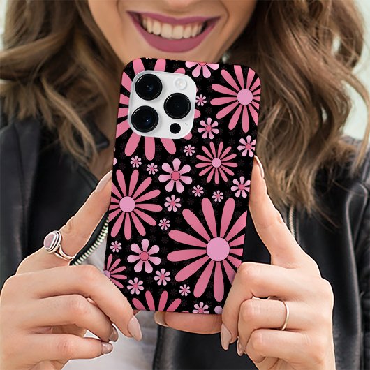 Roze Bloem Macht Telefoongeval Case-Mate iPhone Case