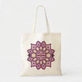 Roze Bloem Mandala Tote Bag (Voorkant)