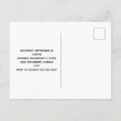 Roze bloem met diamanten tiara prinses verjaardag uitnodiging briefkaart (Achterkant)