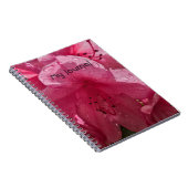 Roze Bloem met Tekst Notitieboek (Rechterzijde)