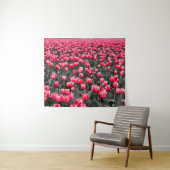 Roze Bloem Minimalistische Selectieve Kleur Fotoku Wandkleed (In Situ (horizontaal))