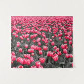 Roze Bloem Minimalistische Selectieve Kleur Fotoku Wandkleed (Voorkant (horizontaal))