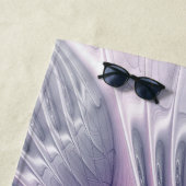 Roze Bloem Moderne Abstracte Fractal Naam Strandlaken (In situ)