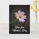 Roze bloem Moederdag wenskaart Kaart (Gele Bloem)