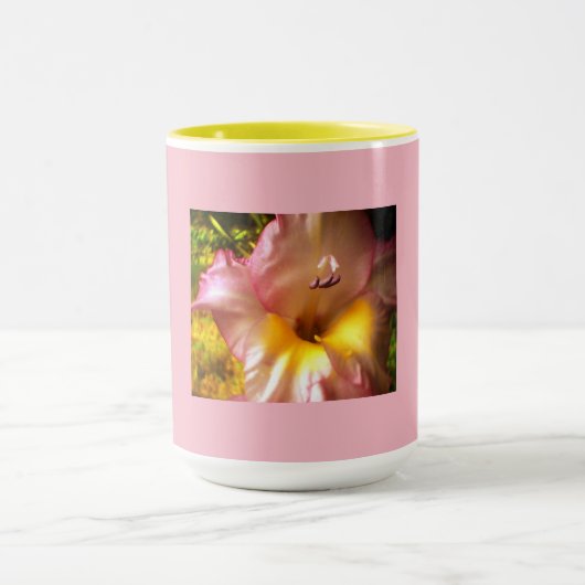 Roze bloem mok (Midden)