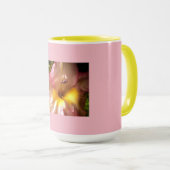 Roze bloem mok (Voorkant rechts)