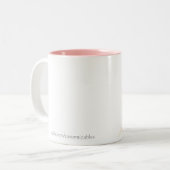 Roze Bloem Mok (Voorkant links)
