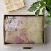 Roze Bloem Mooie Decoupage Vintage Ephemera Tissuepapier (Geschenk)