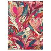 Roze Bloem Morris kunst Klembord (Achterkant)