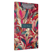 Roze Bloem Morris kunst Klembord (Rechts)