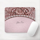 Roze Bloem Muismat (Met muis)