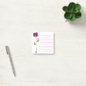 Roze bloem natuur post-it® notes (Kantoor)