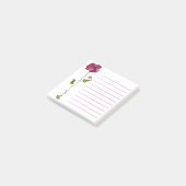 Roze bloem natuur post-it® notes (Schuin)