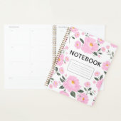Roze bloem notebook omslag | Elegante roos bloem J Planner (Display)