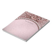 Roze Bloem Notitieblok (Linkerzijde)