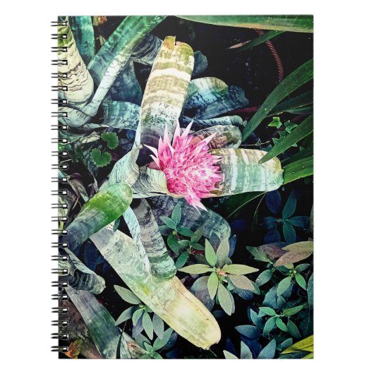 Roze bloem notitieboek (Voorkant)