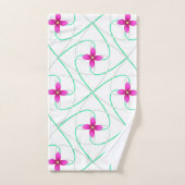 Roze bloem Patroon Bad Handdoek (Handdoek)