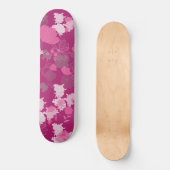 roze bloem persoonlijk skateboard (Voorkant)