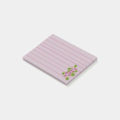 Roze Bloem Post-It Notitie Post-it® Notes (Schuin)